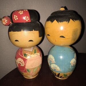 Antique Kokeshi Dolls Beautiful